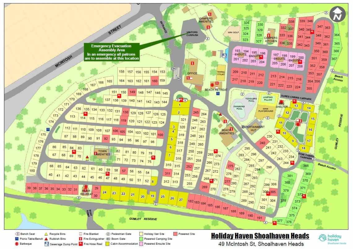 Shoalhaven Heads Park Map | Shoalhaven Heads